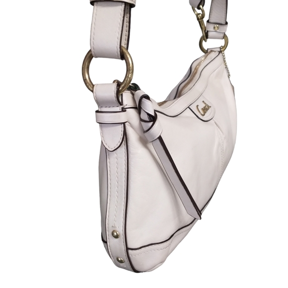 Coach Soft Leather Cream Crossbody/Shoulder Bag - Picture 4 of 15